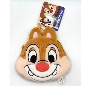 Cute Dale (Like Chip & Dale) Chipmunk Plush Change/Coin Purse, Keychain - New